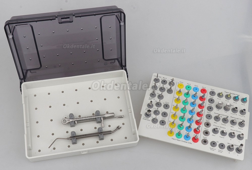 Kit chirurgico universale per impianti conici, Guida per frese elicoidali Hiossen stile OSSTEM